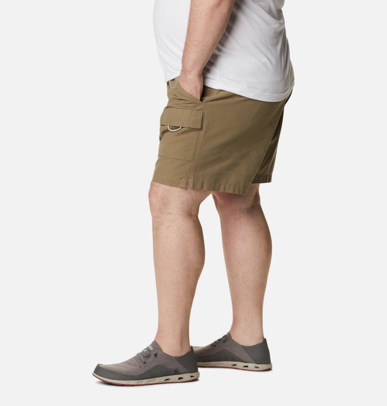 Men's Columbia PFG Brewha II Shorts Khaki | Plus Size CA-D4L30